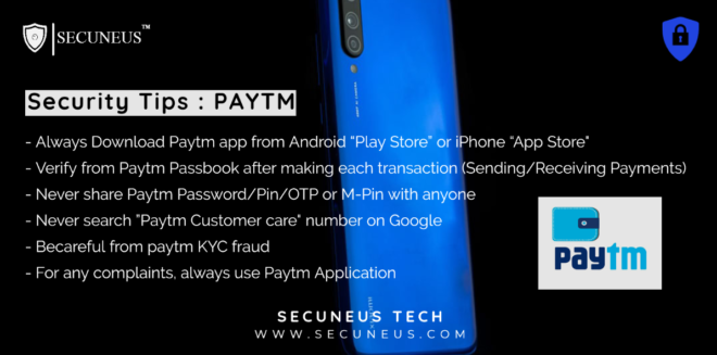 security tips paytm