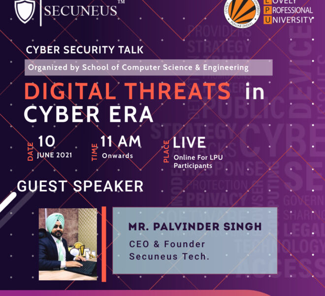 Cyber Talk Secuneus Tech - Made with PosterMyWall